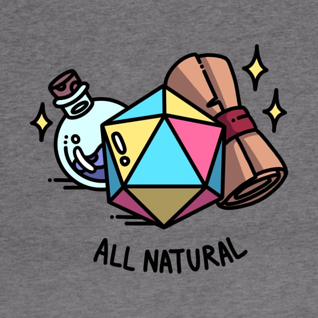 All Natural Pansexual DnD D20 by wobigon